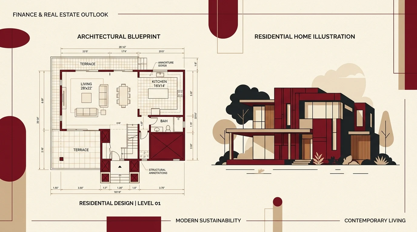 Modern Architecture and Home Loan Blueprint